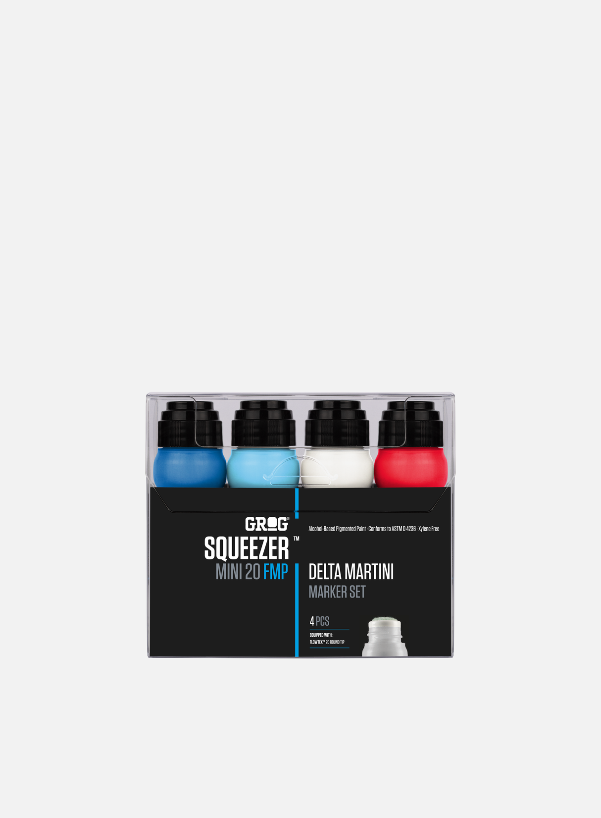 Grog Squeezer Mini 20 FMP Delta Martini Set 4 Pcs