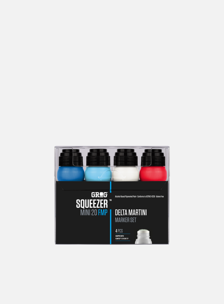 Grog Squeezer Mini 20 FMP Delta Martini Set 4 Pcs. (Squeeze Marker)