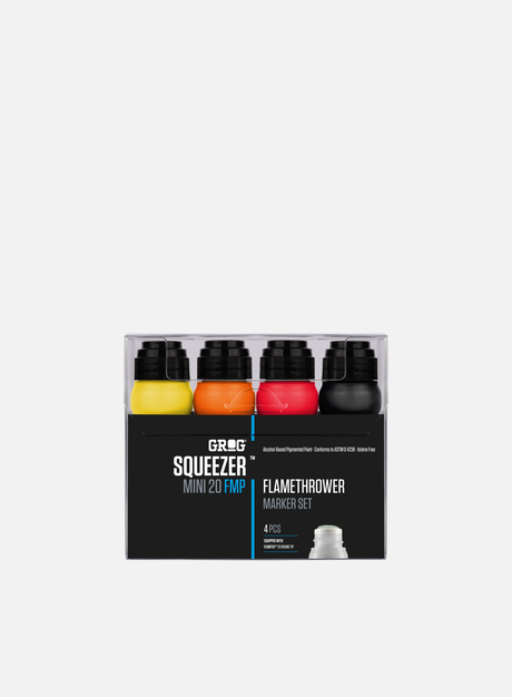 Grog Squeezer Mini 20 FMP Flamethrower Set 4 Pcs. (Squeeze Marker)