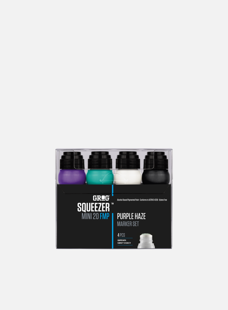 Grog Squeezer Mini 20 FMP Purple Haze Set 4 Pcs. (Squeeze Marker)