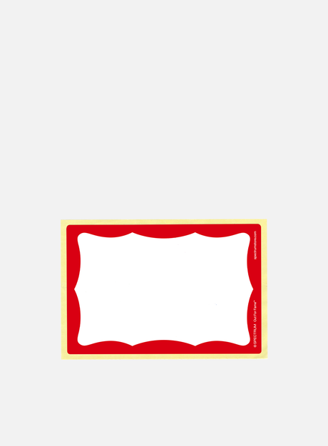 Spectrum OG Name Tag Stickers Red 100 pcs. (Accessori Graffiti)