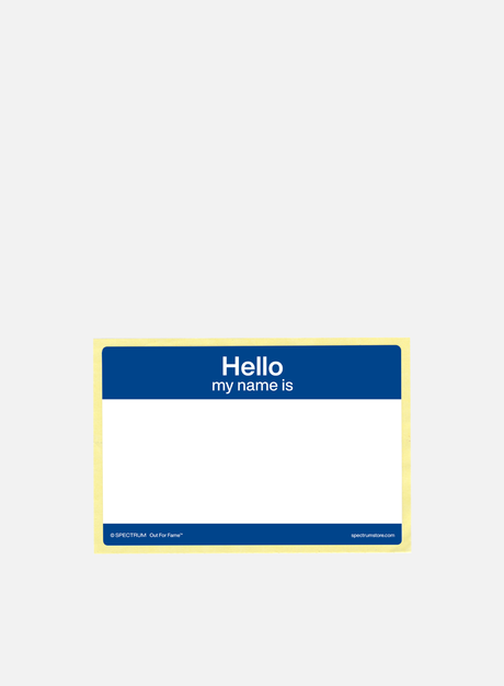 Spectrum Hello My Name Is Stickers Blue 100 pcs. (Accessori Graffiti)