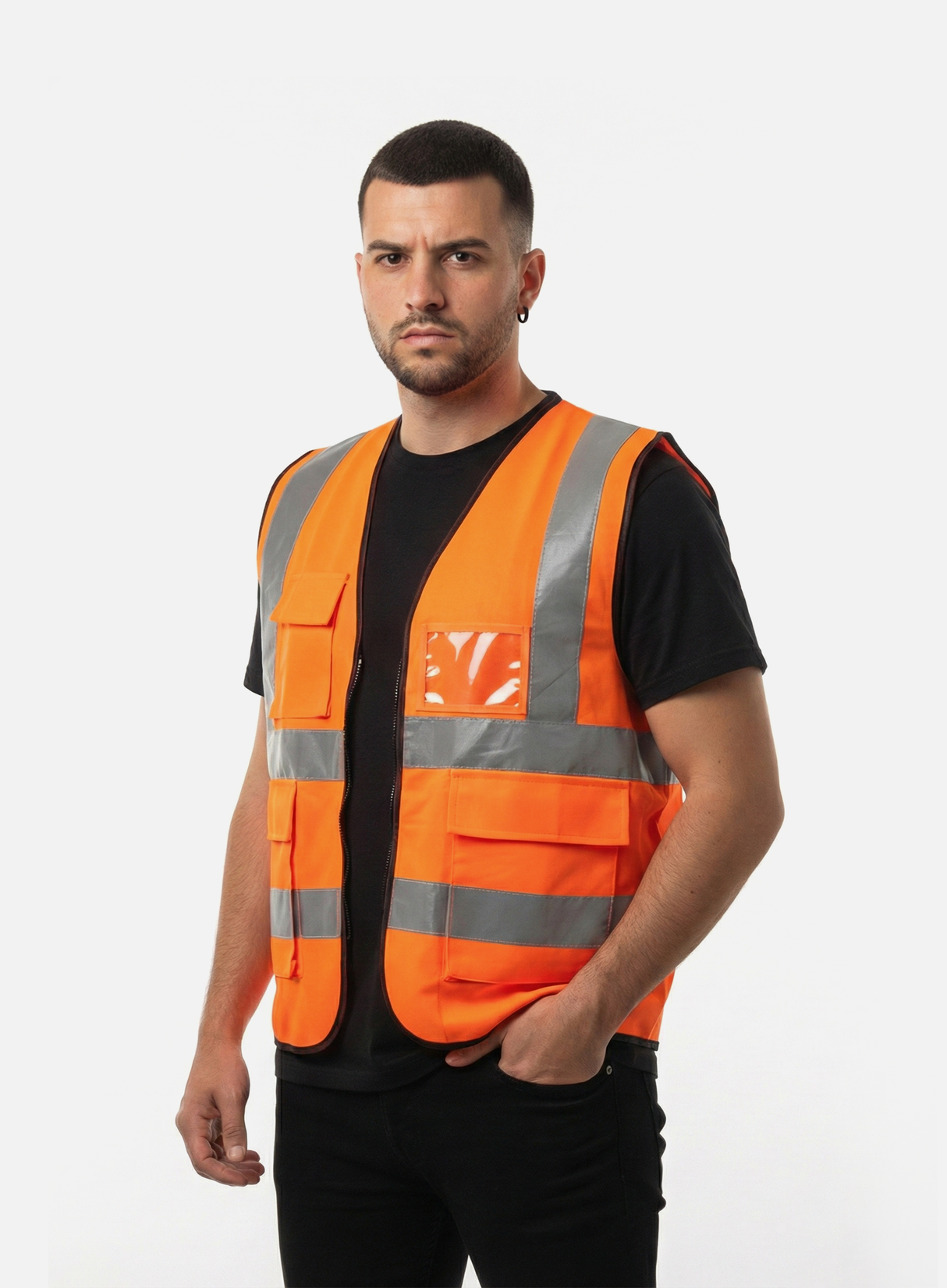 Spectrum Hi-InVisibility Vest, Hazard Orange
