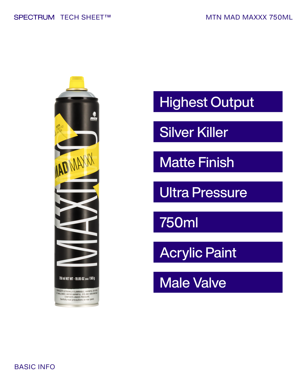 Montana Mad Maxxx 750 ml Chrome Silver