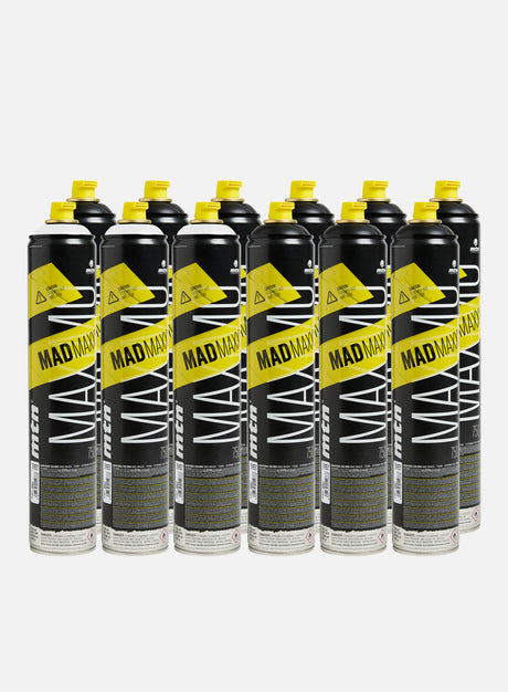 Montana Mad Maxxx 750 ml Black & White 12 Pack. (Spray Graffiti)