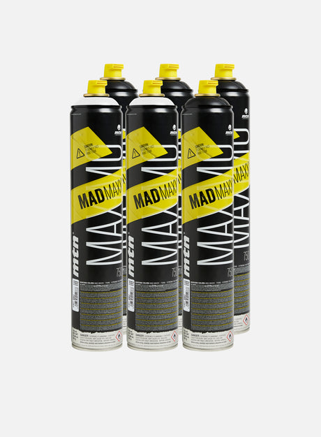 Montana Mad Maxxx 750 ml Black & White 6 Pack. (6-Pack Graffiti)