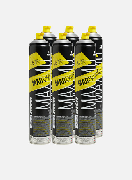 Montana Mad Maxxx 750 ml Chrome 6 Pack. (Spray Graffiti)