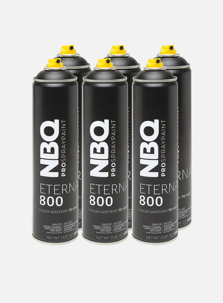 NBQ Eternal 600 ml Black 6 Pack. (Graffiti Pack in Offerta. Risparmia con i Kit)