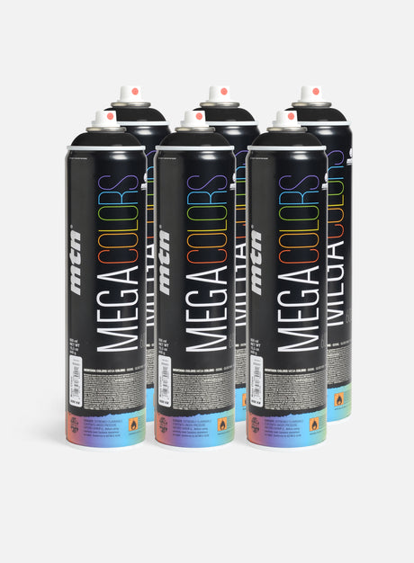 Montana Mega 600 ml Black 6 Pack. (6-Pack Graffiti)