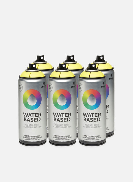 Montana Water Based 400 ml 6 Pack. (400 ml Graffiti Spray Cans)