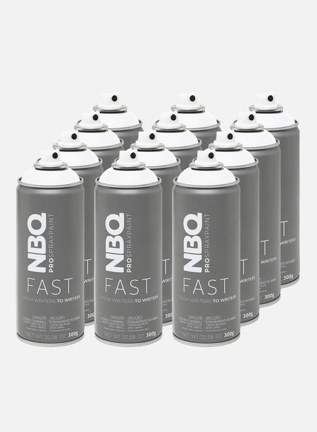 NBQ Fast 400 ml White 12 Pack. (Spray NBQ)