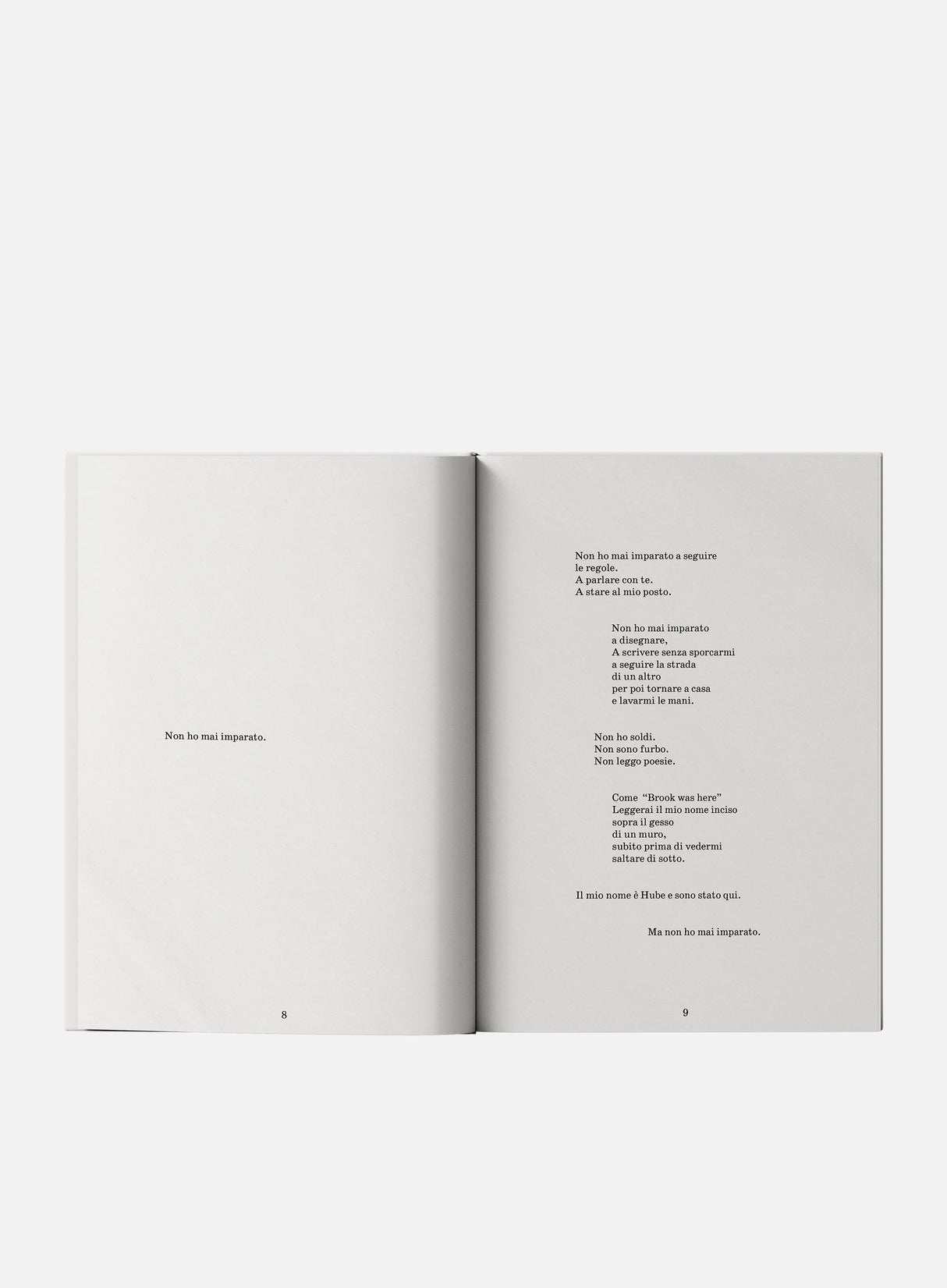 Hube "Non Ho Mai Imparato"