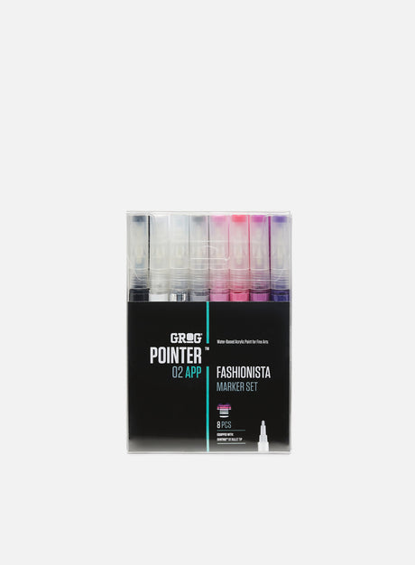 Grog Pointer 02 APP Fashionista Set 8 pz. (Set Marker Graffiti)