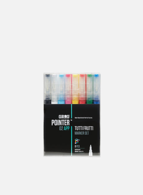 Grog Pointer 02 APP Tutti Frutti Set 8 pz. (Marker Acrilici)