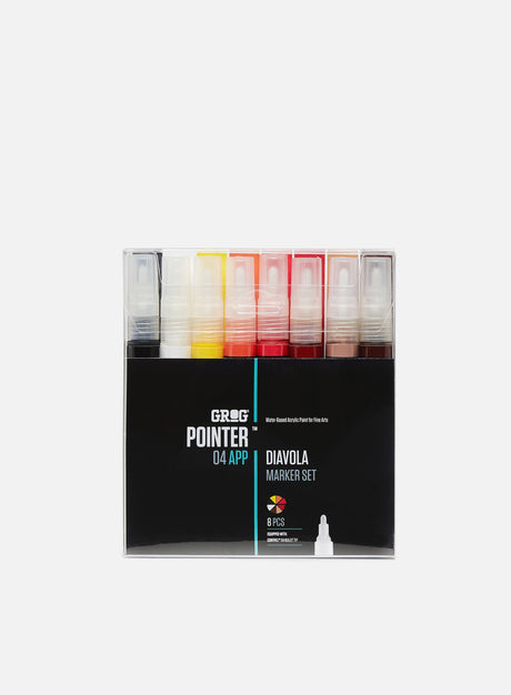 Grog Pointer 04 APP Diavola Set 8 pz. (Marker Acrilici)