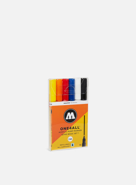 Molotow ONE4ALL 127 HS Basic Set I 6 pz. (Marker Graffiti in Offerta. Sconto 50% su Tutto)