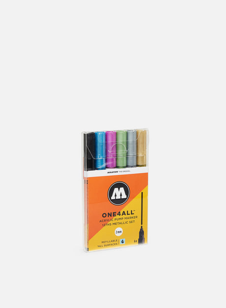 Molotow ONE4ALL 127 HS Metallic Set 6 pz. (Marker Graffiti in Offerta. Sconto 50% su Tutto)
