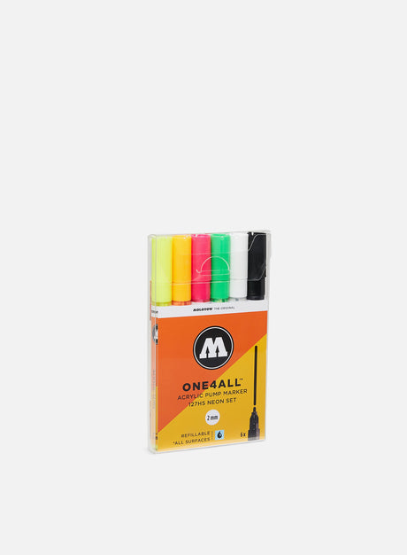 Molotow ONE4ALL 127 HS Neon Set 6 pz. (Marker Graffiti in Offerta. Sconto 50% su Tutto)