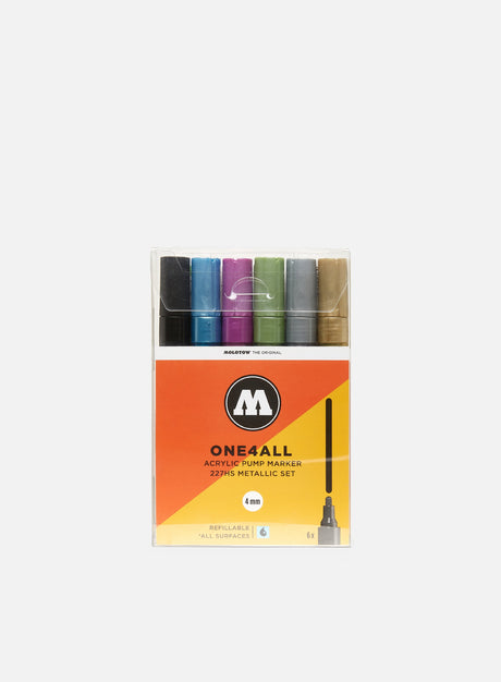 Molotow ONE4ALL 227 HS Metallic Set 6 pz. (Molotow One4All)