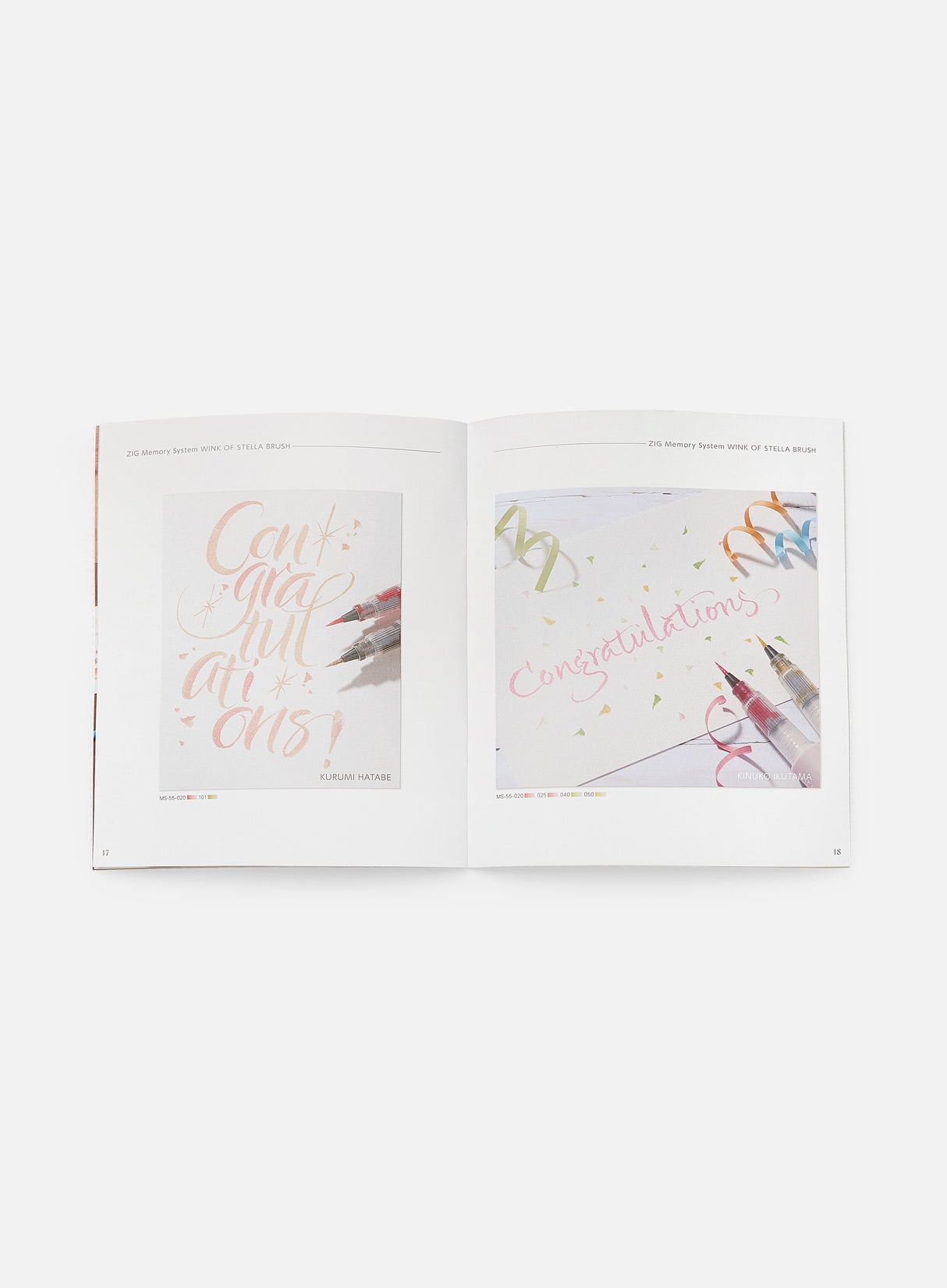 Zig A to ZIG Calligraphy Brush Lettering Color Idea Book