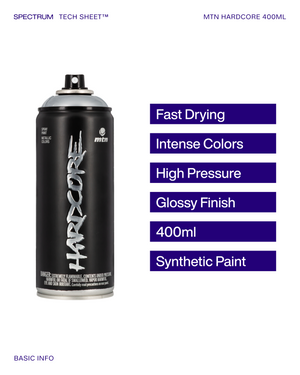 Montana Hardcore 400 ml Chrome Silver