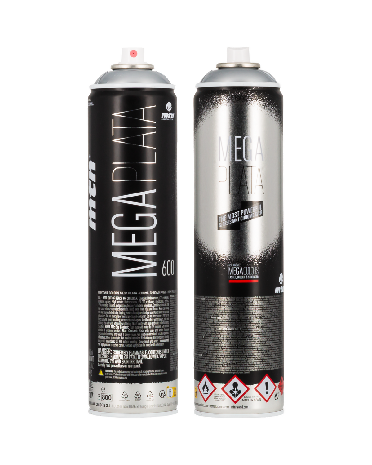 Montana Mega 600 ml Chrome Silver