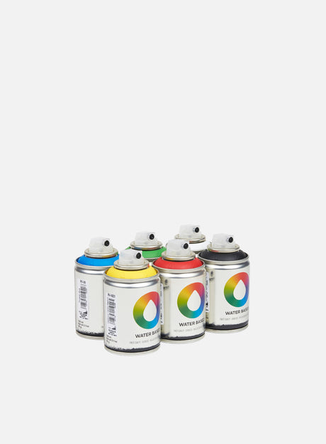 Montana Water Based 100 ml Workshop 6 Pack. (Spray Paint Cans)