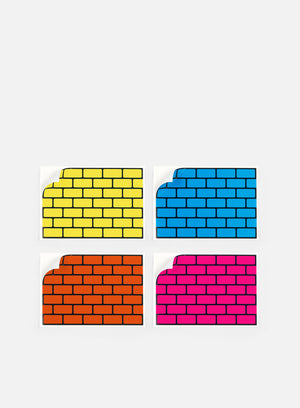 Flux Eggshell Bricks Stickers 50 pcs