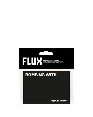 Flux TagsAndThrows Bombing With Eggshell Stickers 50 pcs