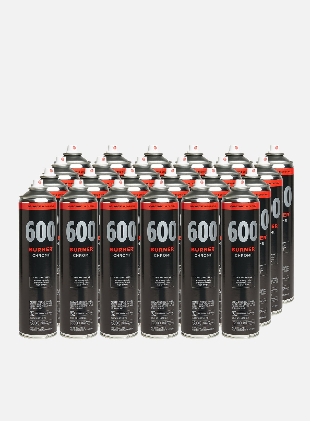 Molotow Burner 600 ml Chrome 24 Pack