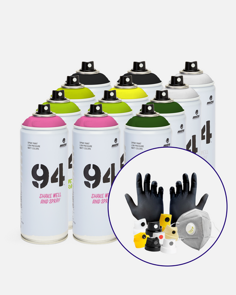 Montana MTN 94 Acid 12-Pack. (Pack da 12 Bombolette Spray per Graffiti)