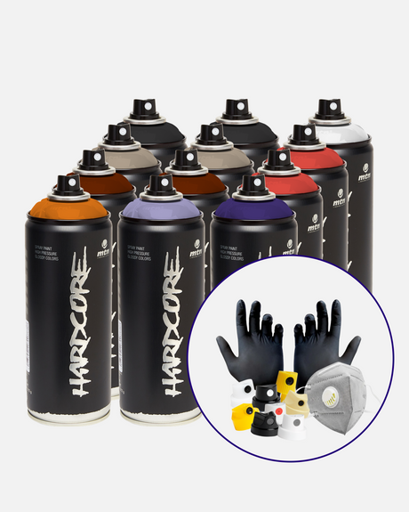 Montana MTN Hardcore Crimson 12-Pack. (Pack da 12 Bombolette Spray per Graffiti)