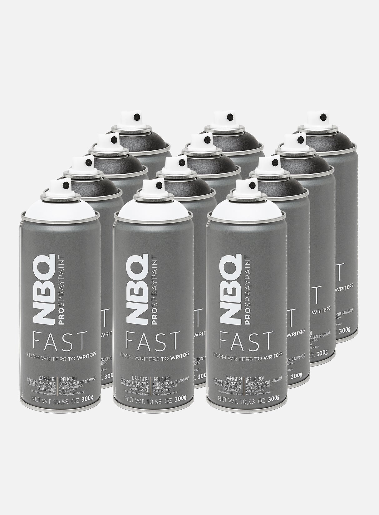 NBQ Fast 400 ml Black & White 12 Pack