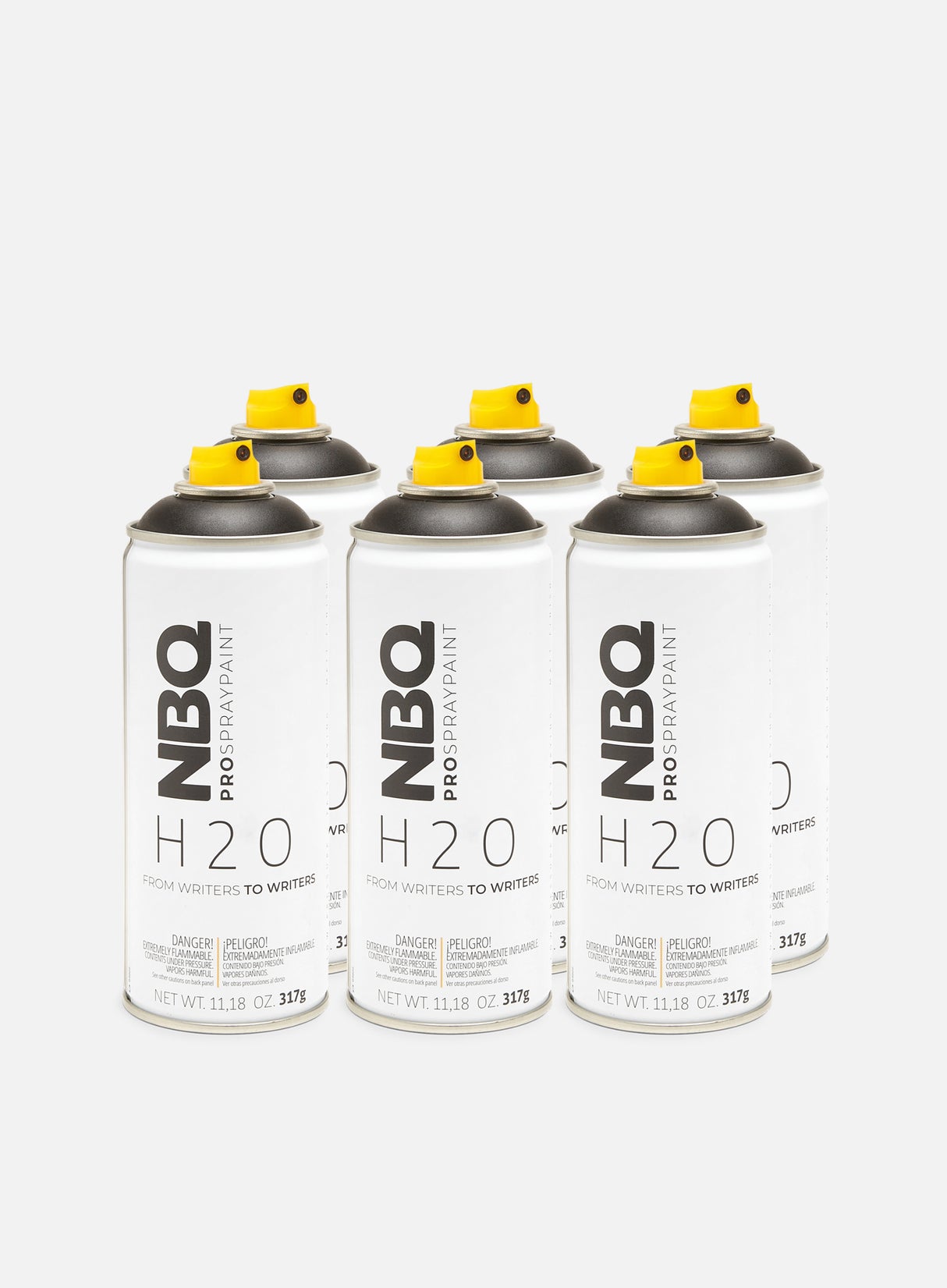 NBQ H2O 400 ml Black 6 Pack