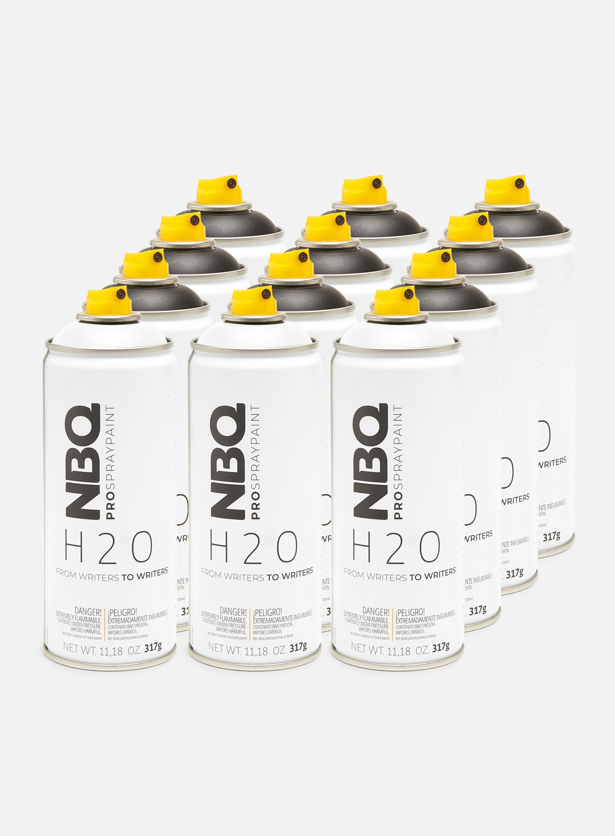 NBQ H2O 400 ml Black & White 12 Pack