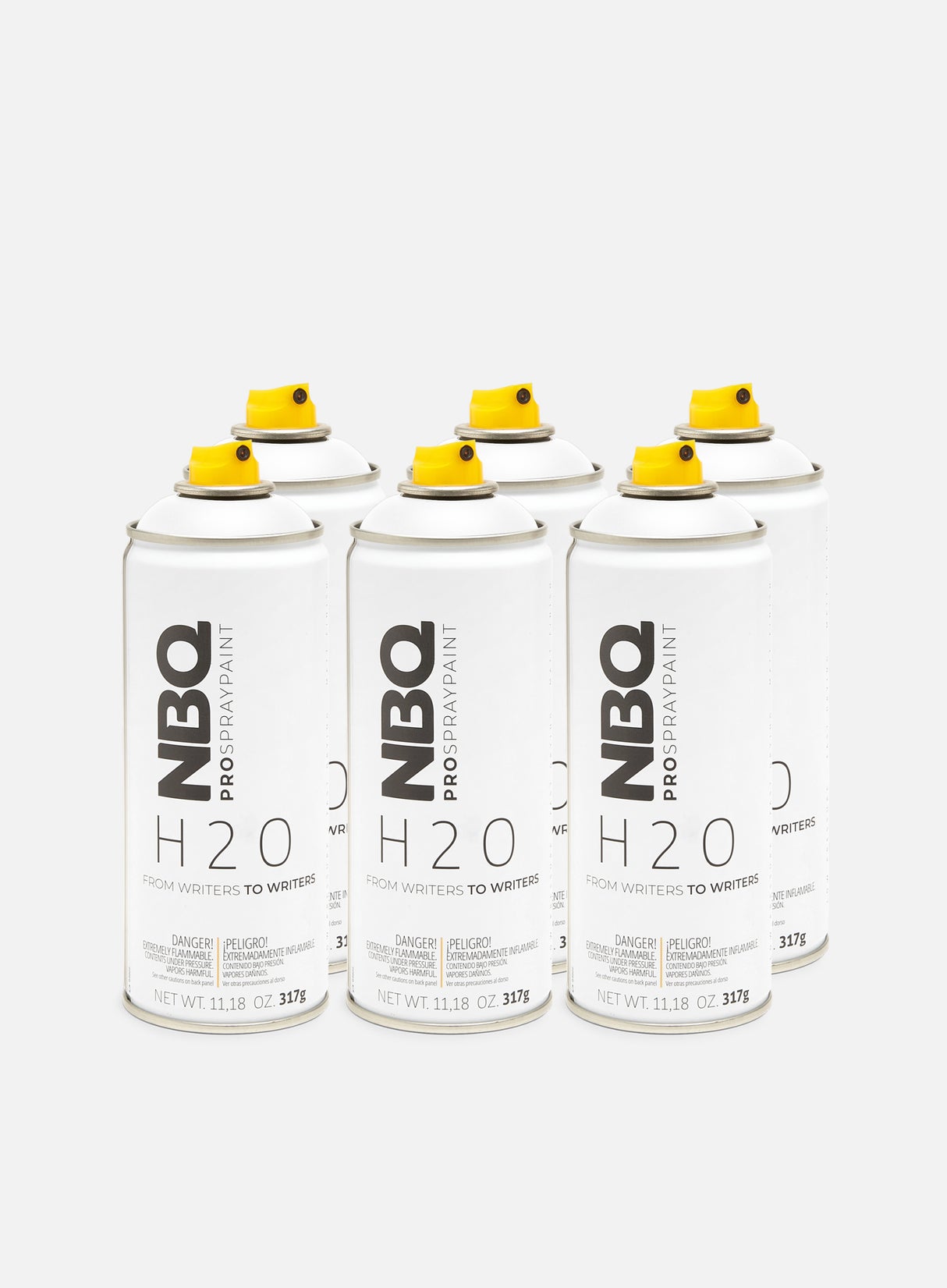 NBQ H2O 400 ml White 6 Pack