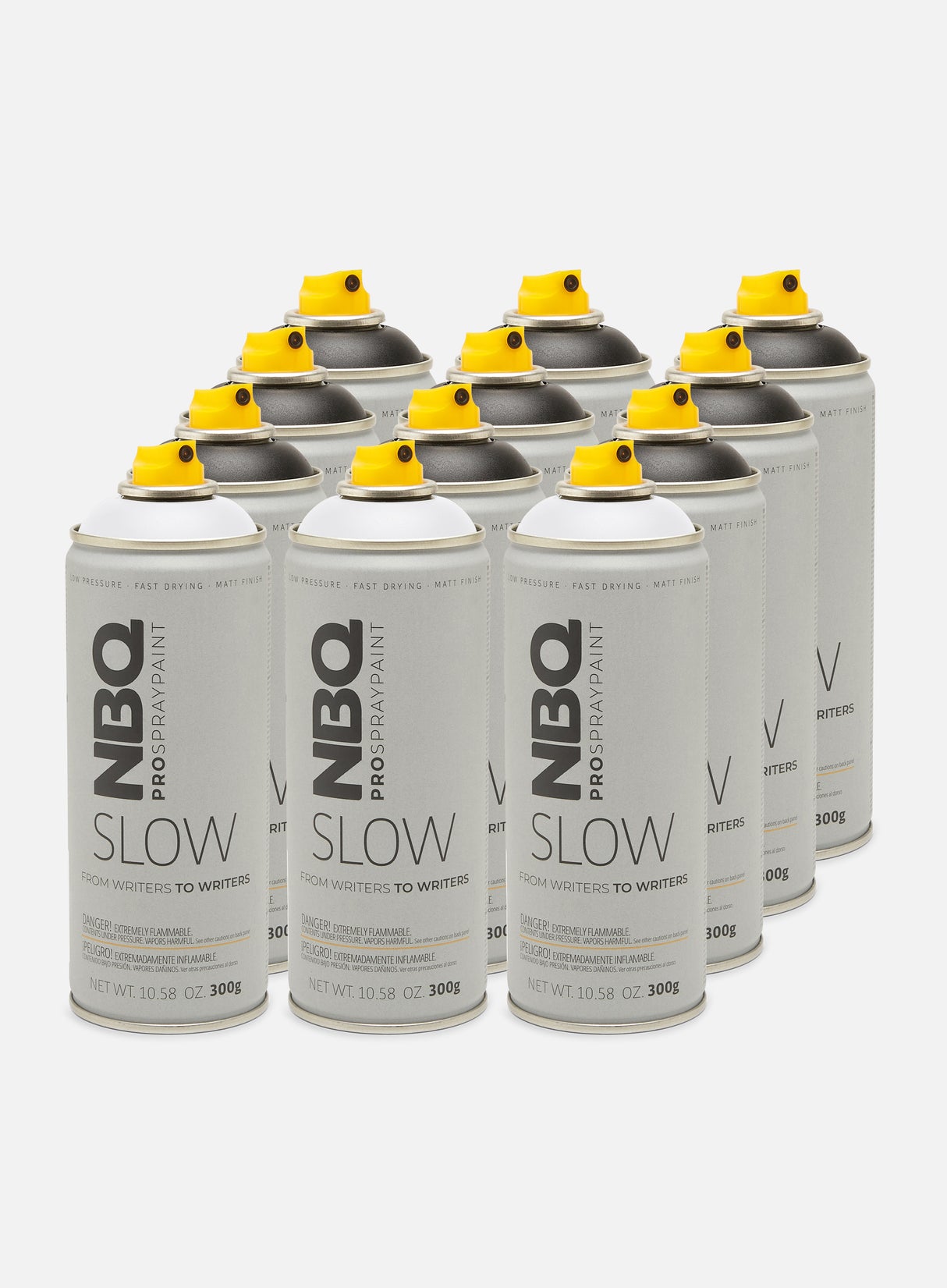 NBQ Slow 400 ml Black & White 12 Pack