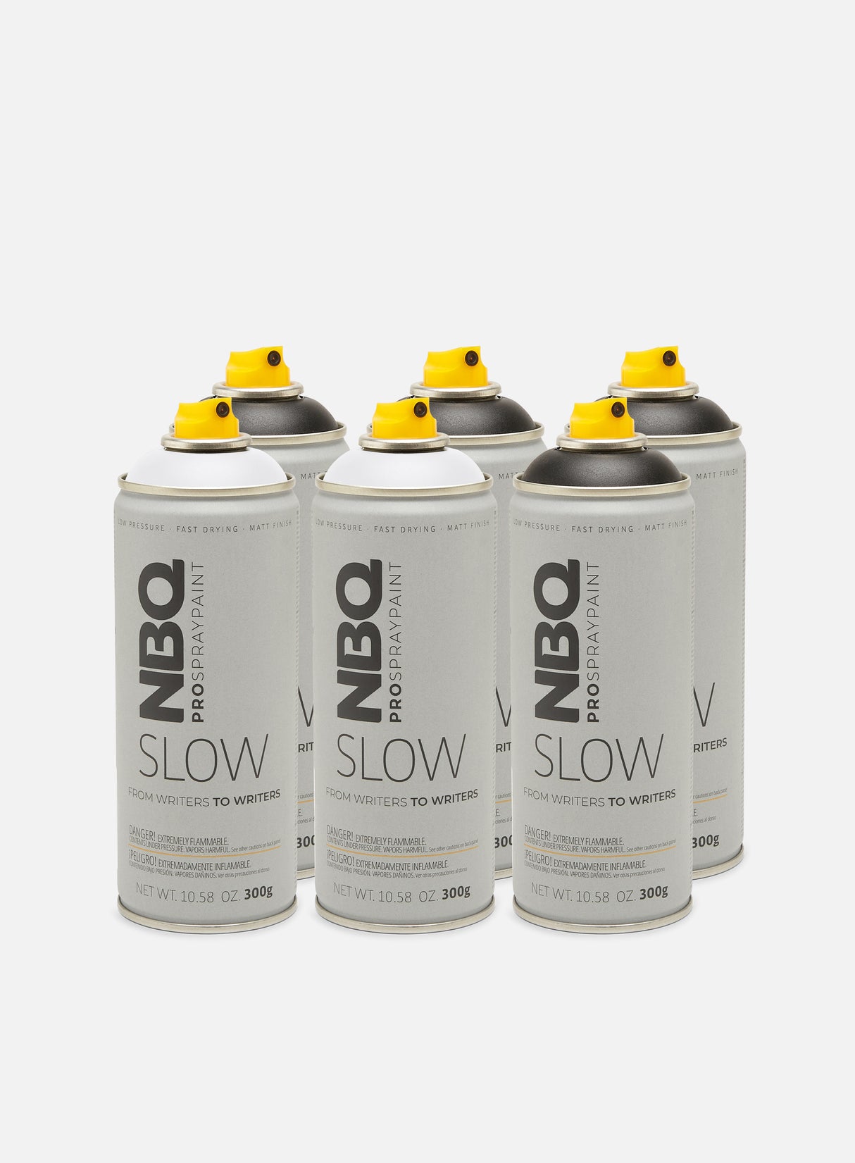 NBQ Slow 400 ml Black & White 6 Pack