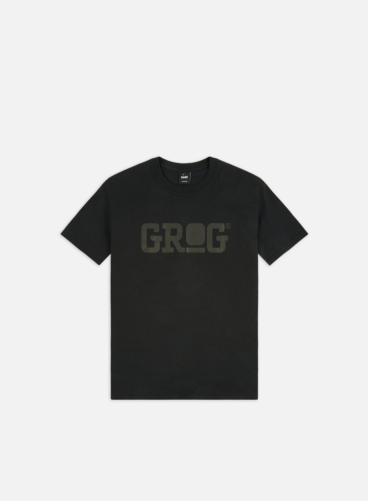 Grog Classic Logo T-shirt, Black/Black