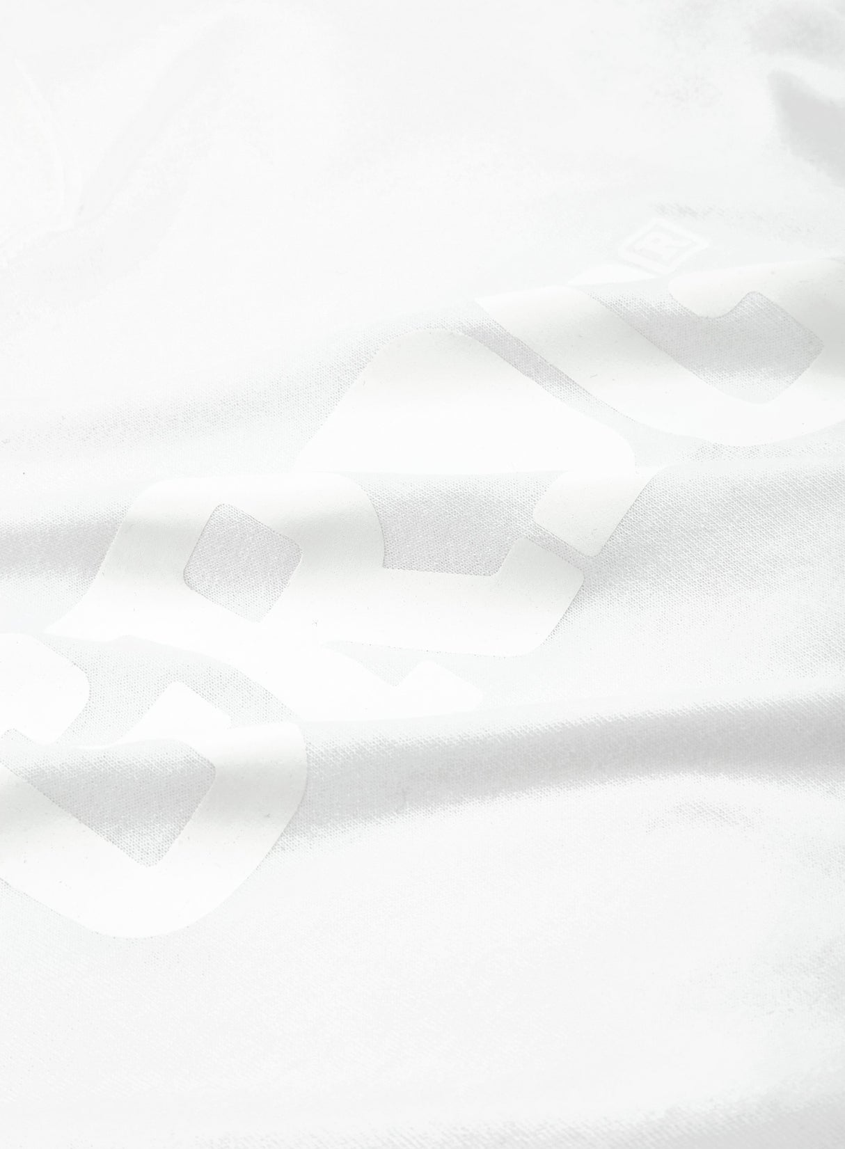 Grog Classic Logo T-shirt, White/White