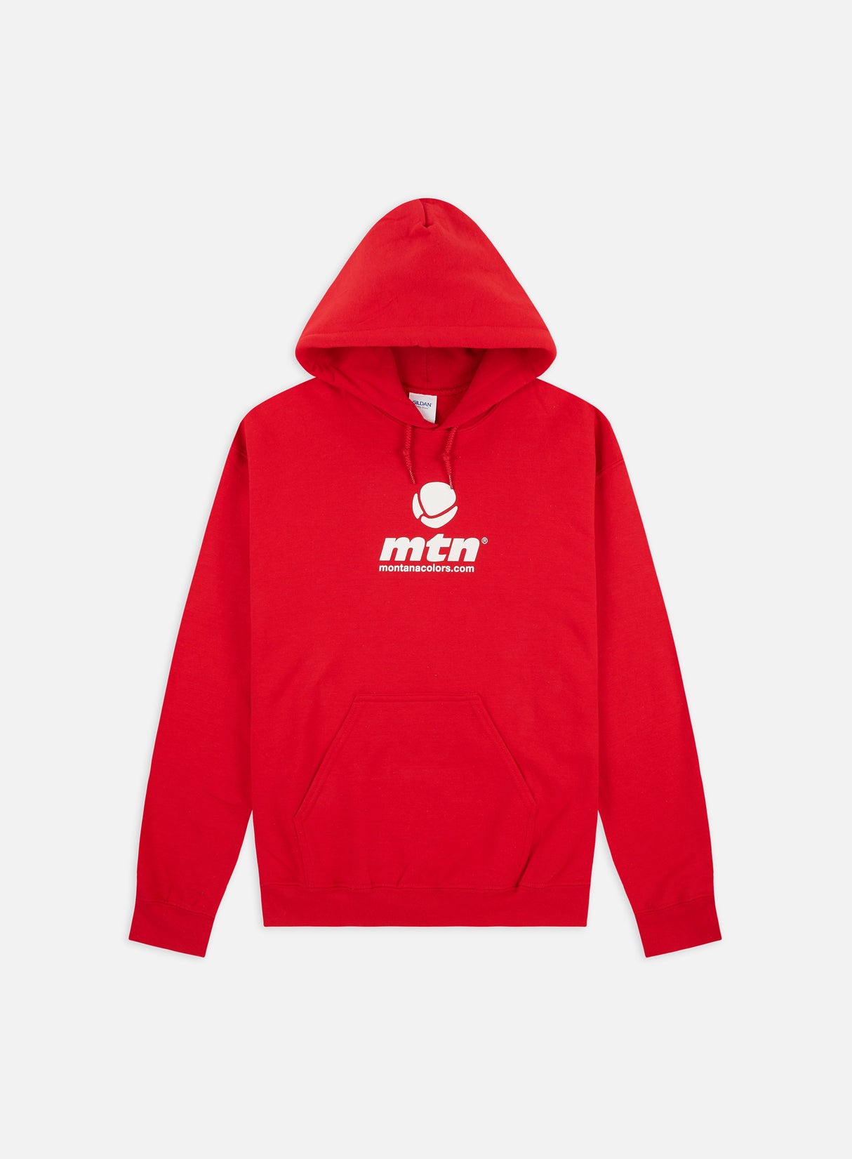 Montana Basic Front Logo Hoodie, Red