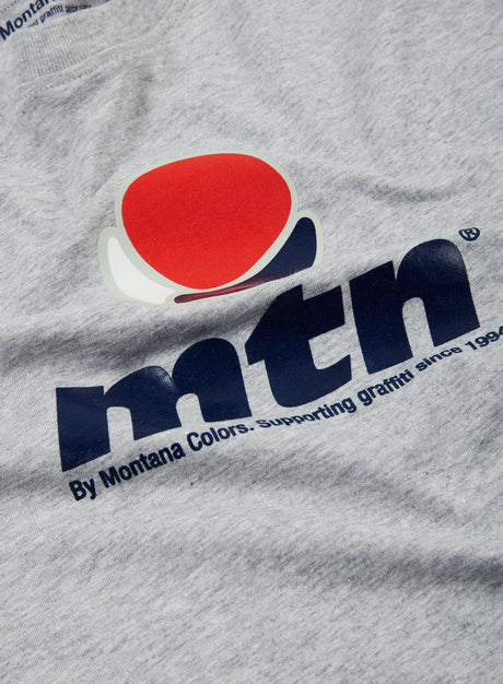 Montana Colorful Front Logo T-Shirt, Athletic Grey