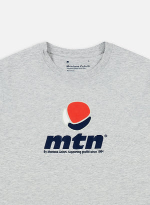 Montana Colorful Front Logo T-Shirt, Athletic Grey