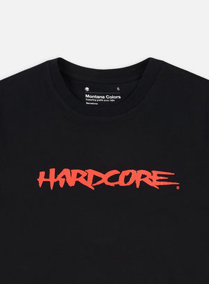 Montana Hardcore Front Logo T-Shirt, Black