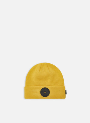 Mr Serious Yellow Super Fat Beanie, Yellow/Black