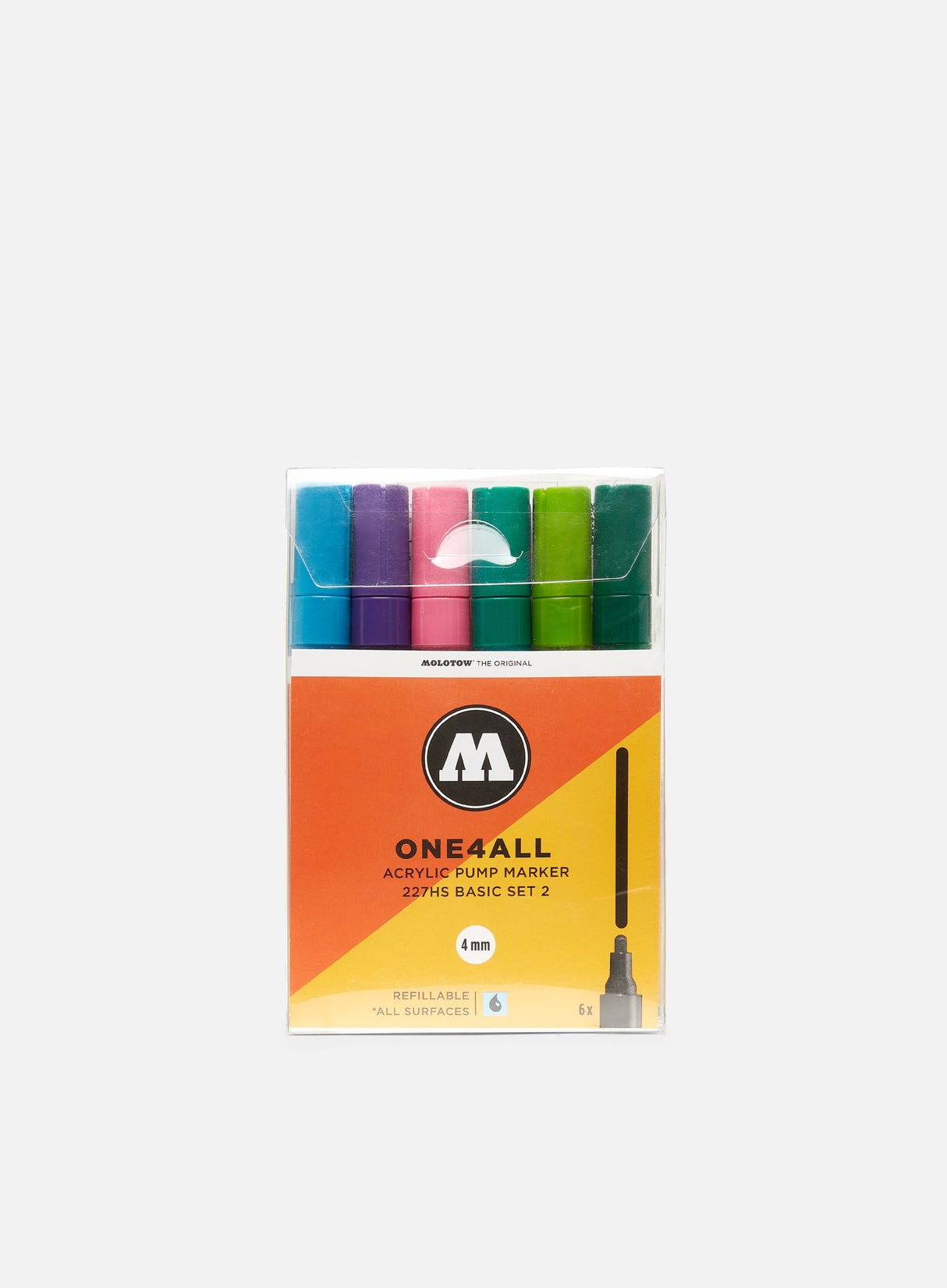 Molotow ONE4ALL 227 HS Basic Set II 6 pz