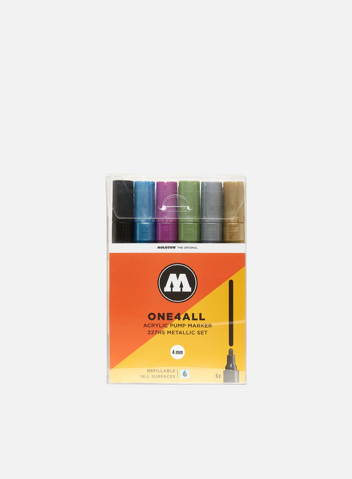 Molotow ONE4ALL 227 HS Metallic Set 6 pz